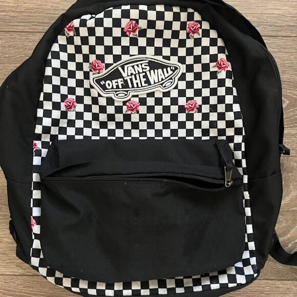 VANS Off the Wall Black White Checkered Backpack - Picture 1 of 10